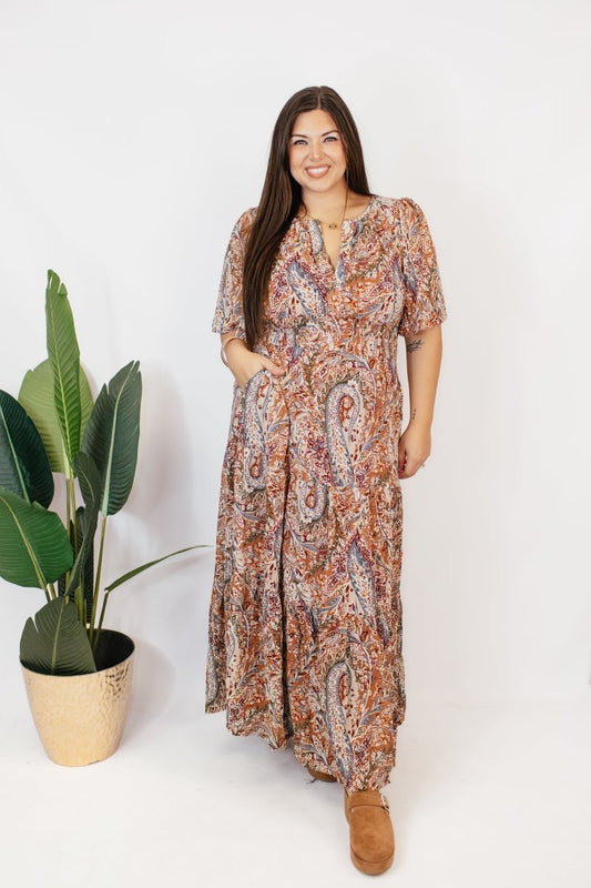 Paisley Perfection Maxi Dress - Reg & Curvy - Macoma Boutique250 Dresses