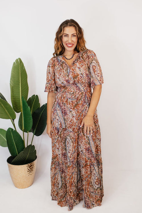 Paisley Perfection Maxi Dress - Reg & Curvy - Macoma Boutique250 Dresses