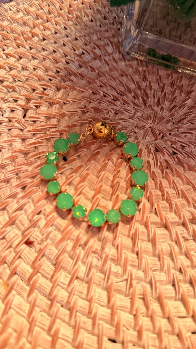 Paris After Dark Bracelet 8/10MM in Jade Green - Macoma Boutique315 Jewelry