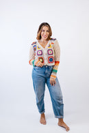 Patchwork Cardigan - Reg/Curvy - FINAL SALE - Macoma Boutique220 Cardigans/Kimonos