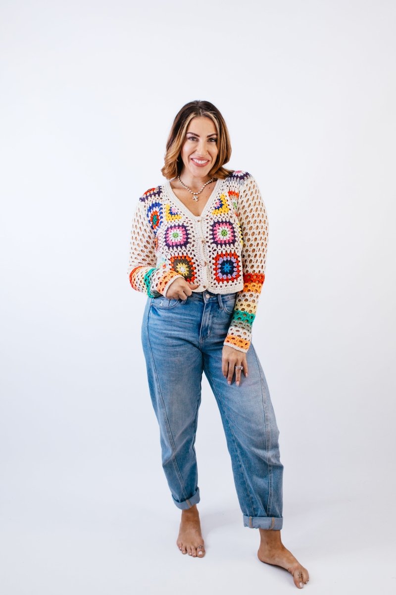 Patchwork Cardigan - Reg/Curvy - FINAL SALE - Macoma Boutique220 Cardigans/Kimonos