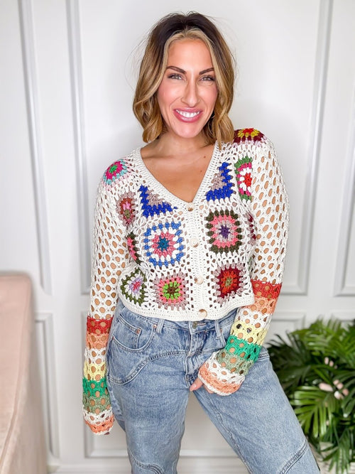 Patchwork Cardigan - Reg/Curvy - FINAL SALE - Macoma Boutique220 Cardigans/Kimonos