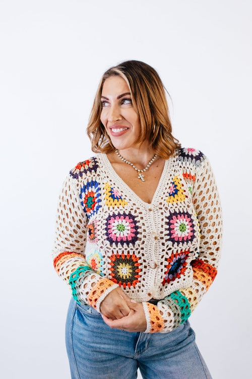 Patchwork Cardigan - Reg/Curvy - FINAL SALE - Macoma Boutique220 Cardigans/Kimonos