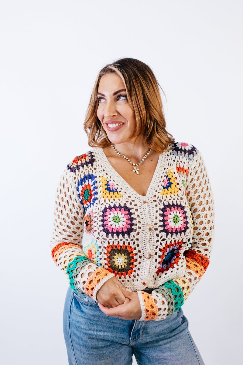 Patchwork Cardigan - Reg/Curvy - FINAL SALE - Macoma Boutique220 Cardigans/Kimonos