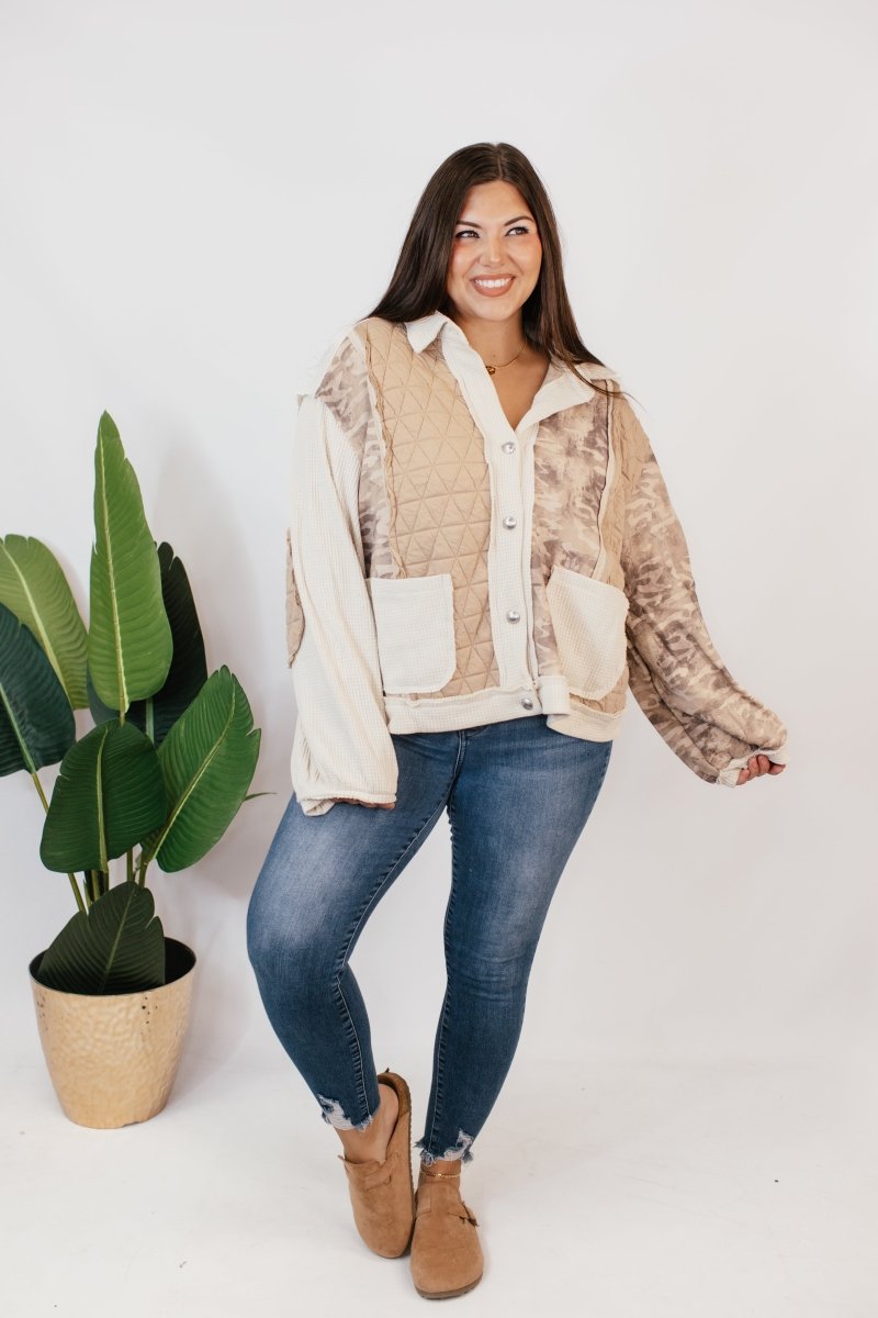 Patchwork Perfection Jacket - Macoma Boutique240 Jackets/Blazers