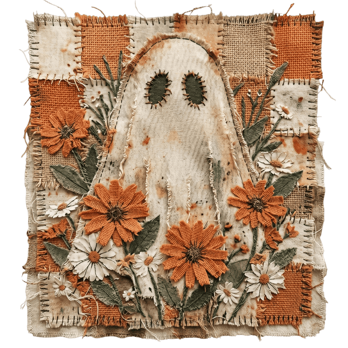 Patchwork Ghost Graphic Tee - FINAL SALE