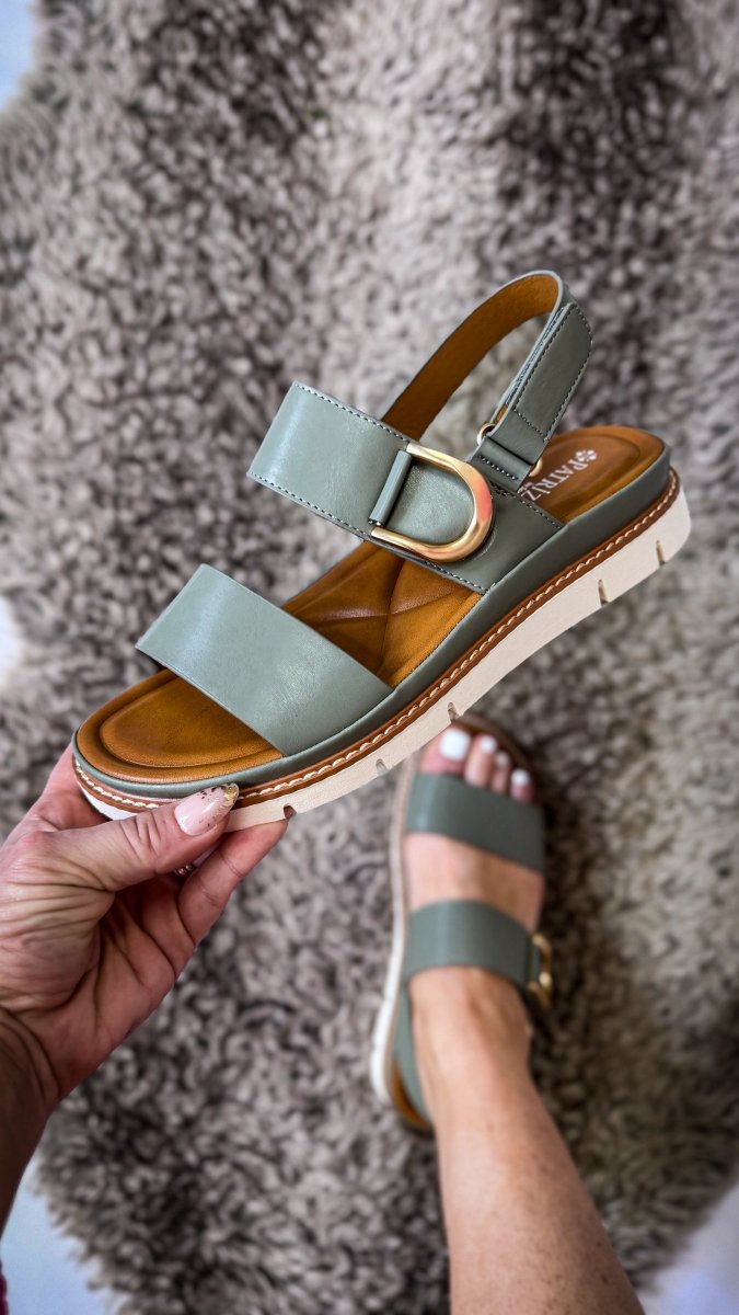 Patrizia Sage Green Maryada Sandals - Macoma Boutique304 Sandals