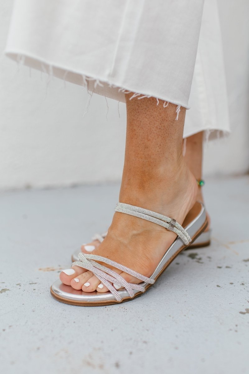 Patrizia Silver Paparella Sandals - Macoma Boutique304 Sandals