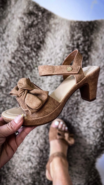 Patrizia Tan Bowdee Heels - Macoma Boutique302 Wedges & Heels
