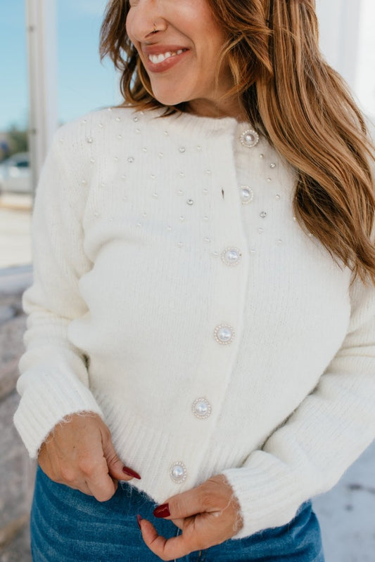 Pearl Kissed Cardigan - Macoma Boutique220 Cardigans/Kimonos