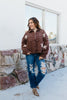 Pearls & Patches Jacket In Chocolate - Macoma Boutique240 Jackets/Blazers
