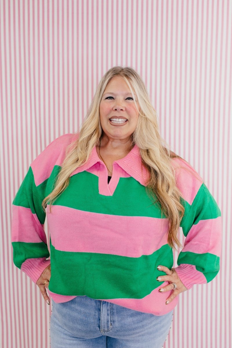 Pep Talk Sweater - Reg & Curvy - Macoma Boutique120 Long Sleeve