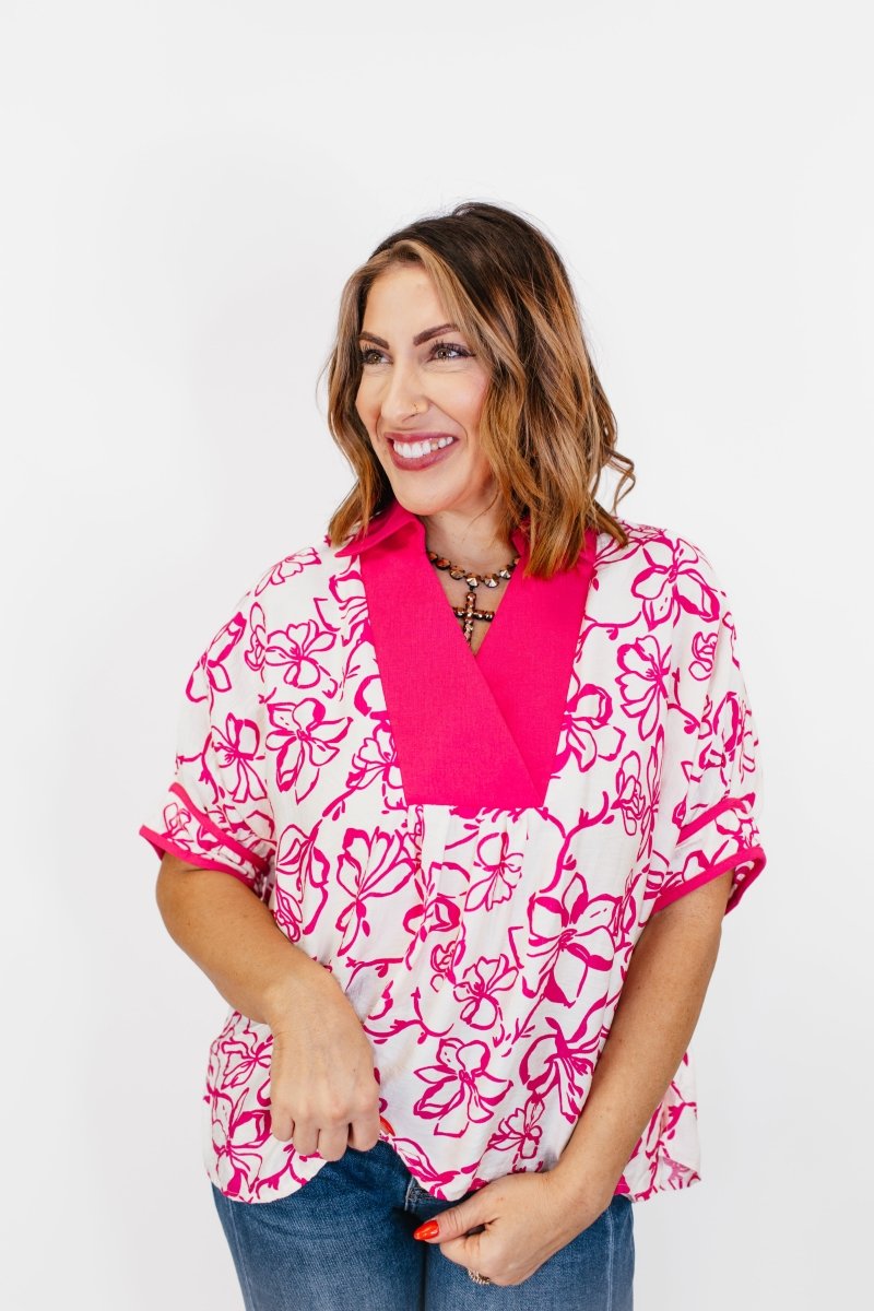 Petal Edge Top - FINAL SALE - Macoma Boutique100 Short Sleeve