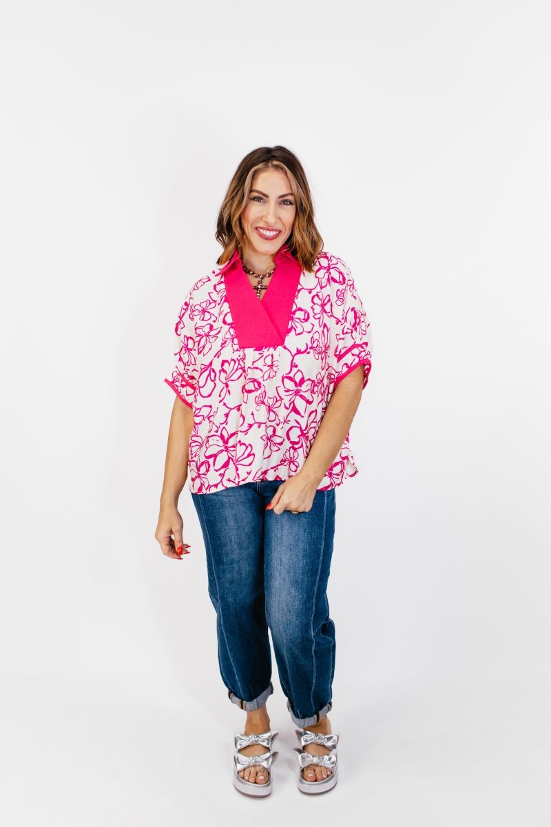 Petal Edge Top - FINAL SALE - Macoma Boutique100 Short Sleeve