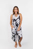 Phierce Fashions Jumpsuit in Black and White Floral - Reg/Curvy FINAL SALE - Macoma Boutique260 Jumpsuits/Rompers/Overalls