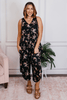 Phierce Fashions Jumpsuit in Black Floral - Reg/Curvy FINAL SALE - Macoma Boutique260 Jumpsuits/Rompers/Overalls