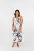 Phierce Fashions Jumpsuit in Fuchsia and White Floral - Reg/Curvy FINAL SALE - Macoma Boutique260 Jumpsuits/Rompers/Overalls