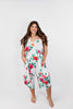 Phierce Fashions Jumpsuit in Fuchsia and White Floral - Reg/Curvy FINAL SALE - Macoma Boutique260 Jumpsuits/Rompers/Overalls