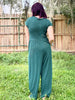 Phierce Fashions Jumpsuit in Hunter Green - Reg/Curvy - Macoma Boutique260 Jumpsuits/Rompers/Overalls
