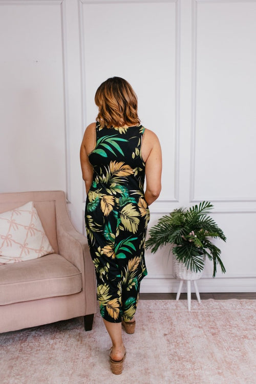 Phierce Fashions Jumpsuit in Tropical - Reg/Curvy FINAL SALE - Macoma Boutique260 Jumpsuits/Rompers/Overalls
