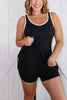 Pickleball Pro Romper in Black - FINAL SALE - Macoma Boutique260 Jumpsuits/Rompers/Overalls