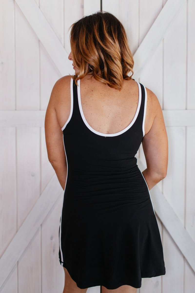 Pickleball Pro Romper in Black - FINAL SALE - Macoma Boutique260 Jumpsuits/Rompers/Overalls