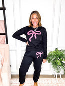 Pink And Lacey Graphic Sweatpants - FINAL SALE - Macoma Boutique555 Presales