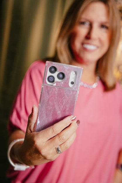 Pink Mother Of Pearl Magsafe iPhone Case | iPhone 17 Pro Max - Macoma Boutique310 Accessories