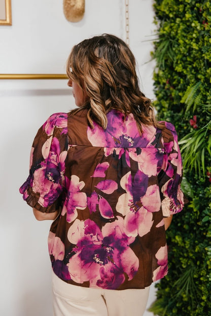 Plum Petal Top - Macoma Boutique100 Short Sleeve