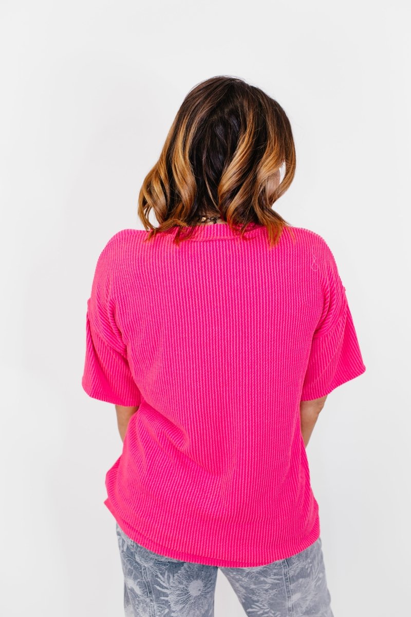 Pocket Pause Top - FINAL SALE - Macoma Boutique100 Short Sleeve