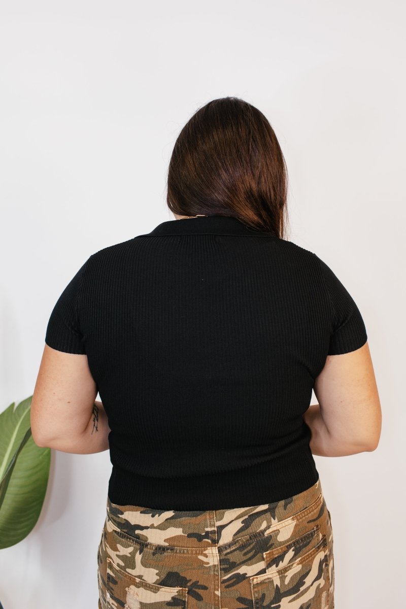 Polished & Poised Top - Reg & Curvy - Macoma Boutique100 Short Sleeve