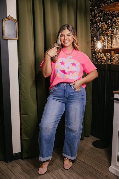 Polka Dot Jack-o-lantern Crop Tee - Macoma Boutique310 Accessories