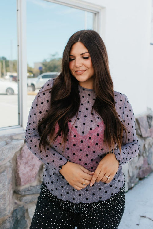 Polka Dot Perfection Top - Reg & Curvy - Macoma Boutique120 Long Sleeve