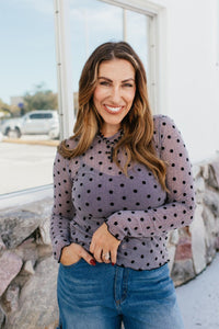 Polka Dot Perfection Top - Reg & Curvy- FINAL SALE