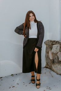 Power Play Skirt In Black - Reg & Curvy