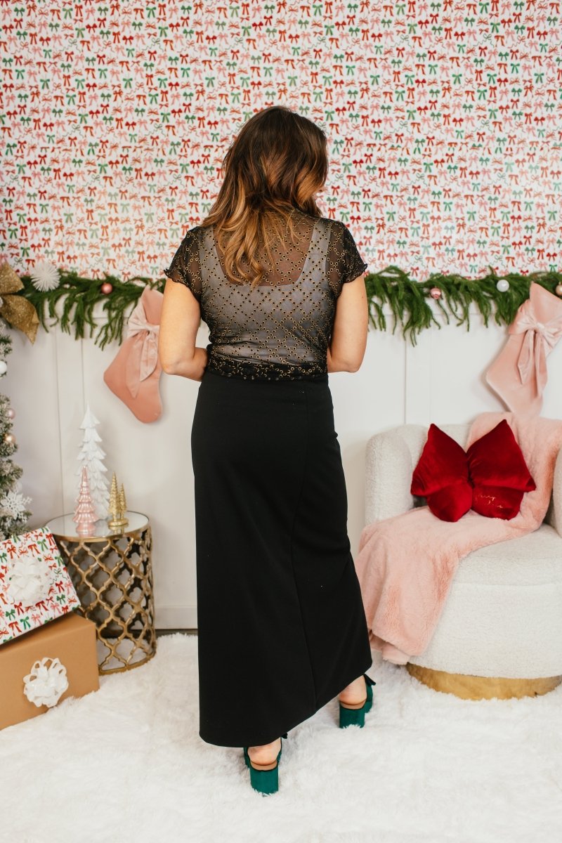 Power Play Skirt In Black - Reg & Curvy - Macoma Boutique200 Skirts