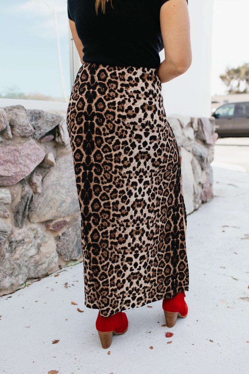 Power Play Skirt In Cheetah - Reg & Curvy - Macoma Boutique200 Skirts