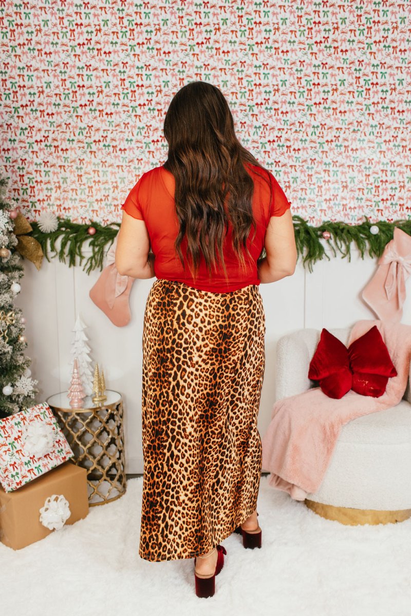 Power Play Skirt In New Cheetah - Reg & Curvy - Macoma Boutique200 Skirts