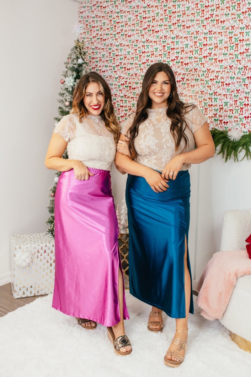 Power Play Skirt In Orchid Casino - Reg & Curvy - Macoma Boutique200 Skirts