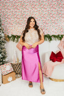 Power Play Skirt In Orchid Casino - Reg & Curvy - Macoma Boutique200 Skirts