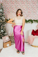 Power Play Skirt In Orchid Casino - Reg & Curvy - Macoma Boutique200 Skirts