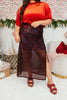 Power Play Skirt In Red Sequin - Reg & Curvy - Macoma Boutique200 Skirts