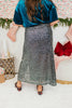 Power Play Skirt In Silver Sequin - Reg & Curvy - Macoma Boutique200 Skirts