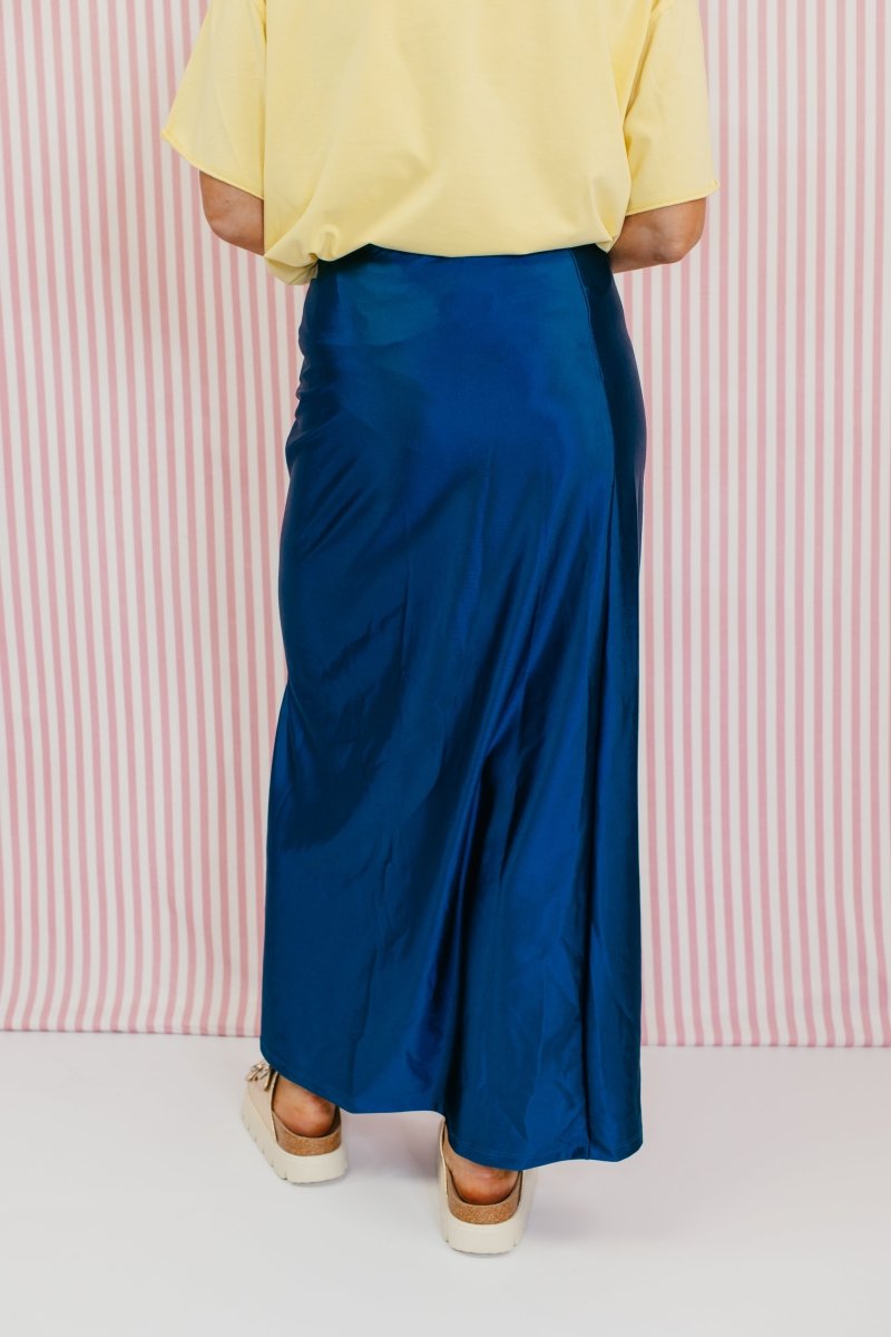 Power Play Skirt In Teal Casino - Reg & Curvy - Macoma Boutique200 Skirts