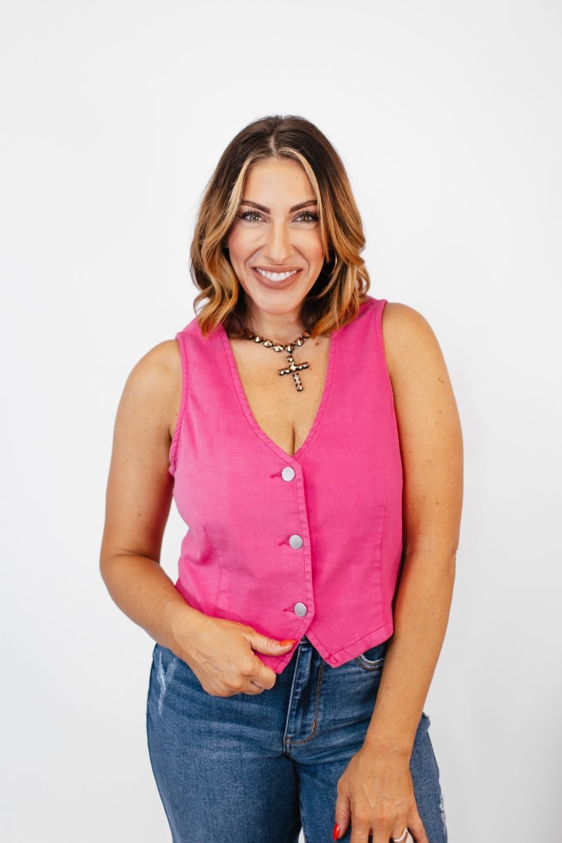 Power Pop Vest - Reg/Curvy - Macoma Boutique110 Tanks