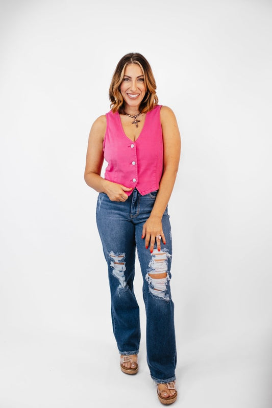 Power Pop Vest - Reg/Curvy - Macoma Boutique110 Tanks