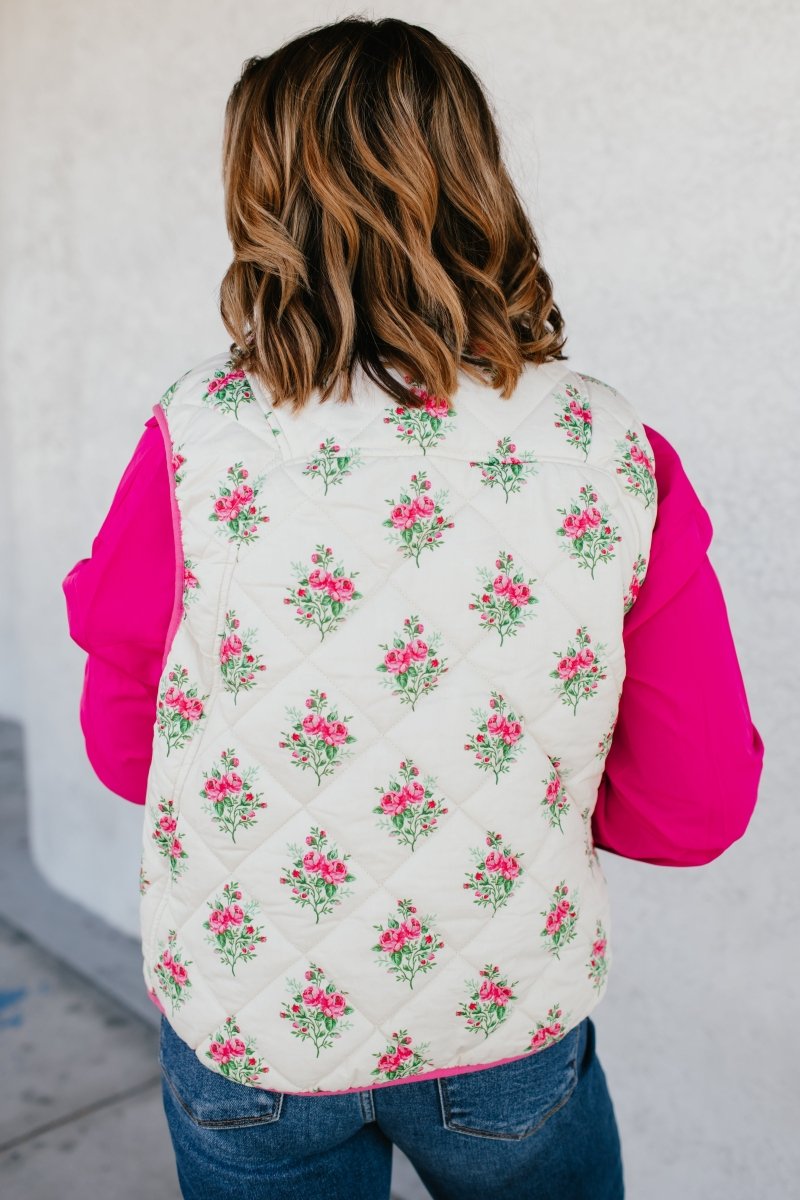 Prairie Petal Vest - Macoma Boutique230 Outerwear