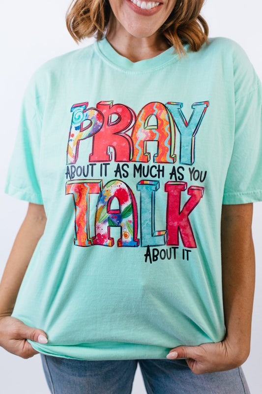 Pray About It Graphic Tee - FINAL SALE - Macoma Boutique555 Presales