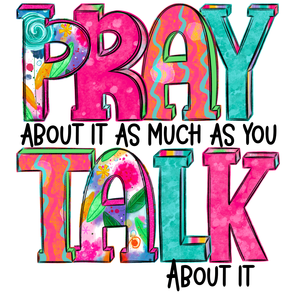 Pray About It Graphic Tee - FINAL SALE - Macoma Boutique555 Presales