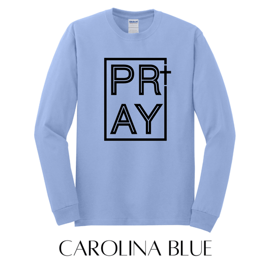 Pray Long Sleeve Graphic Tee - FINAL SALE - Macoma Boutique555 Presales